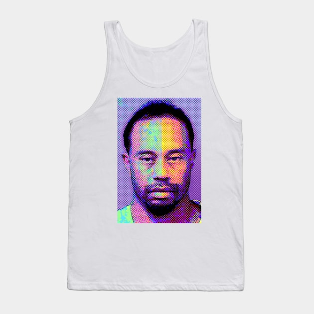 Tiger Woods Mugshot Tank Top by SABREart